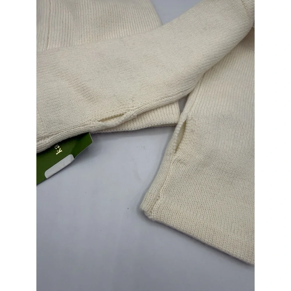 IVORY Kate Spade New York Fingerless Gloves/Arm Warmer & MATCHING BEANIE HAT!